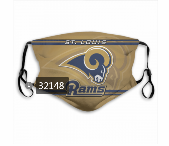 NFL 2020 Los Angeles Rams #21 Dust mask with filter-0